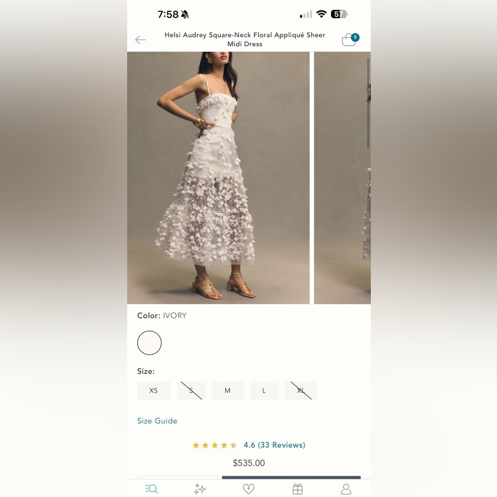 Helsi Audrey Square Neck Floral Dress